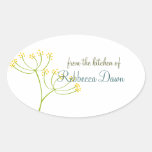 Dill Oval Stickers