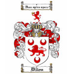 DILLON FAMILY CREST -  DILLON COAT OF ARMS t-shirts