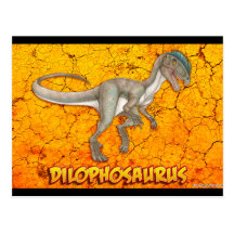 Dilophosaurus postcards