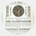 Dime Show, by 'B.A.Aamber's' Retro Theatre Round Stickers