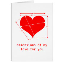 Dimensions of Love Greeting Card