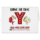Dine at the Y -  Funny Fishy Chicken Buffet cards