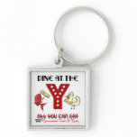 Dine at the Y -  Funny Fishy Chicken Buffet keychains