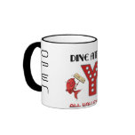 Dine at the Y -  Funny Fishy Chicken Buffet mugs