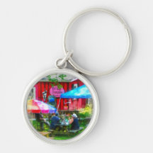 Dining Al Fresco Keychain