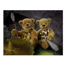 Dinky Bears: Stone Age Postkarte