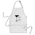 " Dinner is Poured" Martini Personalised Apron