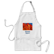 Dinners Ready! aprons Orange Autumn  Leaves