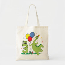 Dino 3rd Birthday Bag
