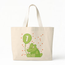 Dino Baby 1st Birthday Tote Bag