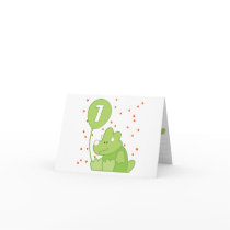Dino Baby 1st Birthday Greeting Card