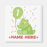 Dino Baby 1st Birthday Refrigerator Magnets