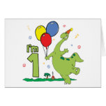 Dino First Birthday Invitations Card
