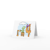 Dino Fun 4th Birthday Invitation Card