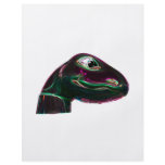 Dino Head Abstract Neon Personalized Flyer