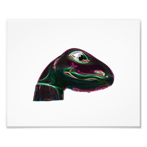 Dino Head Abstract Neon Photograph