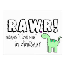 Dino Lingo Post Card