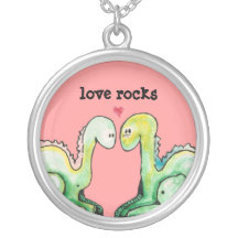 Dino Love Rocks Pendant