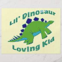 Dino Loving Kid Full Colour Flyer