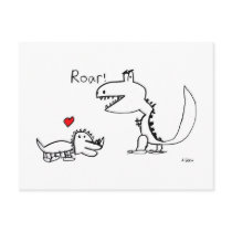Dino Roaring, Your Special Postcard