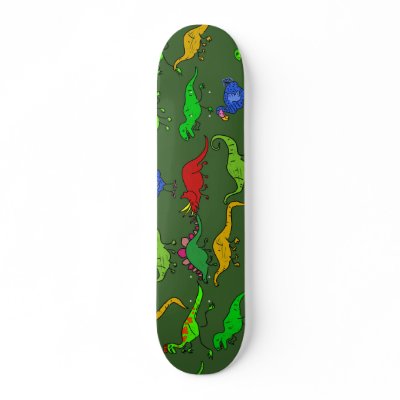 Dino Wallpaper Custom Skateboard by prawny