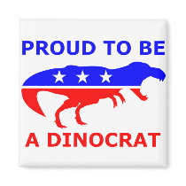 Dinocrat Square Magnet