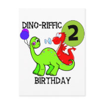 Dinosaur 2nd Birthday T-shirts and Gifts