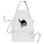 Dinosaur Apron -  Black