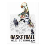 Dinosaur Basketball Monsta Flush Gear Postcard