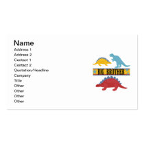 Dinosaur Big Brother business cards