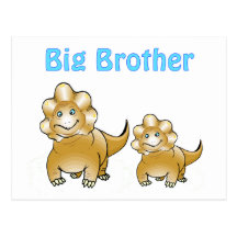 dinosaur big brother post card