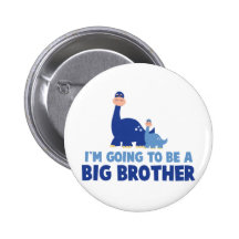 dinosaur big brother to be NEW blue Pins