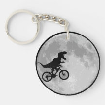 Dinosaur Bike & Moon Keychains