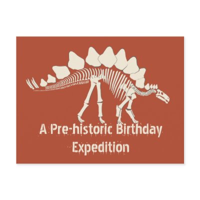 Dinosaur Birthday Adventure Post Card