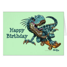 Dinosaur Birthday Card