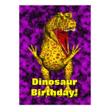 Dinosaur Birthday Invite