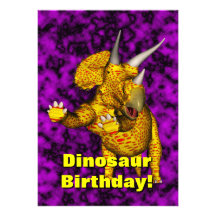Dinosaur Birthday Invite