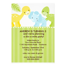 Dinosaur Birthday Party Invitation