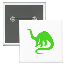 Dinosaur Button Light Green