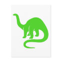 Dinosaur Card Light Green postcards