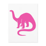 Dinosaur  Card - Pink postcards