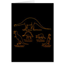 Dinosaur Classification Greeting Cards