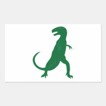 Dinosaur Cretaceous Tyrannosaurus Science Animal Rectangle Sticker