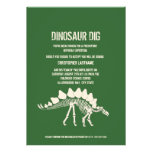 Dinosaur Dig Birthday Custom Invites