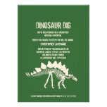 Dinosaur Dig Birthday Personalised Invite