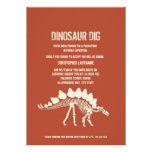 Dinosaur Dig Birthday Personalised Invite