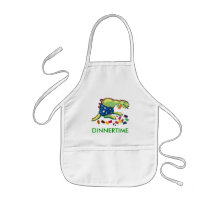 Dinosaur dinnertime apron