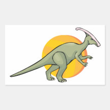 Dinosaur Dinosaurs Jurassic Reptilia Art Animal Rectangular Sticker