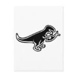 Dinosaur Eating Jesus Fish Postcard