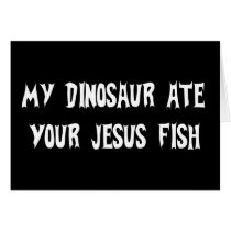 Dinosaur Eats Jesus Fish